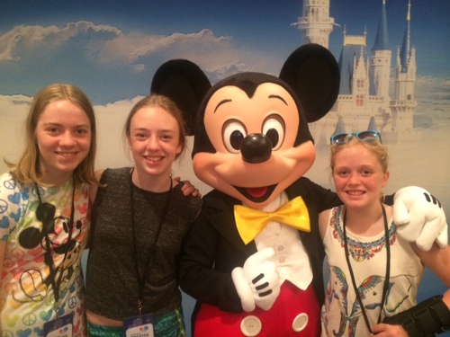 Girls exploring Disney